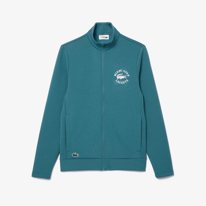 Men's Lacoste Miami Open Edition Tennis Sweatshirt Hydro blue | WCP104985