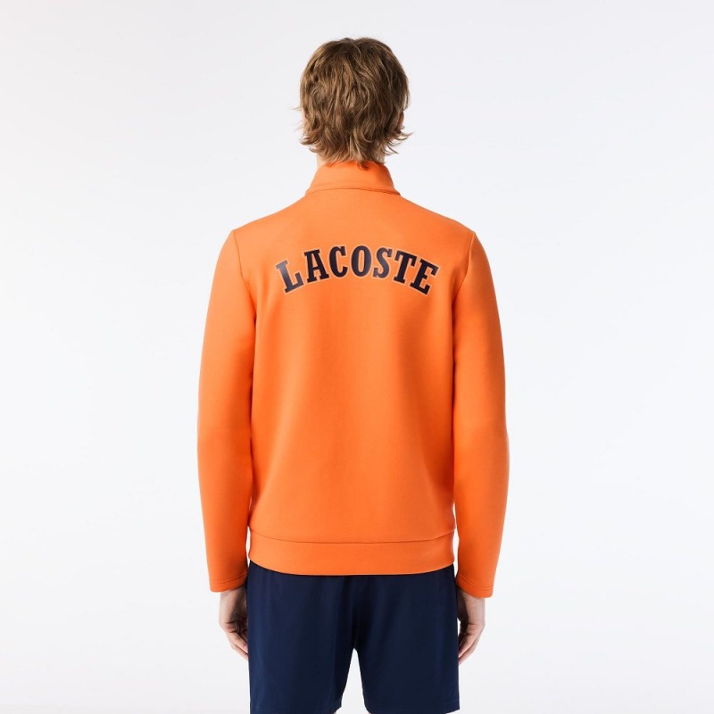 Men's Lacoste Miami Open Edition Tennis Sweatshirt Orange | LKF605123