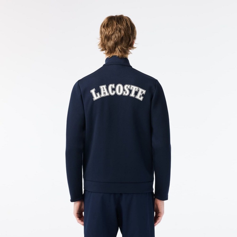 Men's Lacoste Miami Open Edition Tennis Sweatshirt Navy Blue | YIP548297