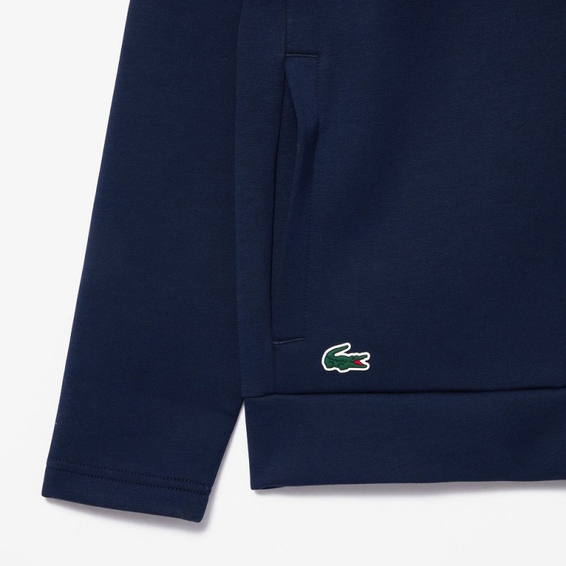 Men's Lacoste Miami Open Edition Tennis Sweatshirt Navy Blue | YIP548297