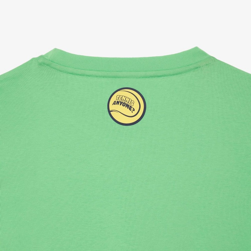 Men's Lacoste Miami Open Edition Ultra-Dry Tennis T-Shirt Green | SHN415692