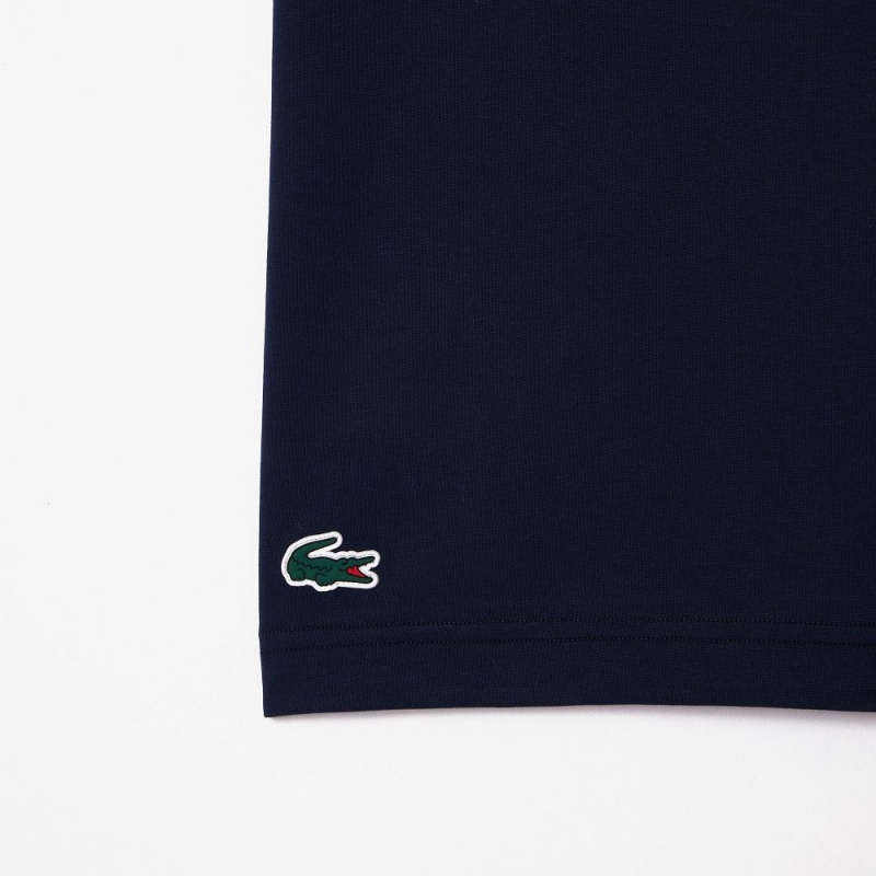 Men's Lacoste Miami Open Edition Ultra-Dry Tennis T-Shirt Navy Blue | VFK250769