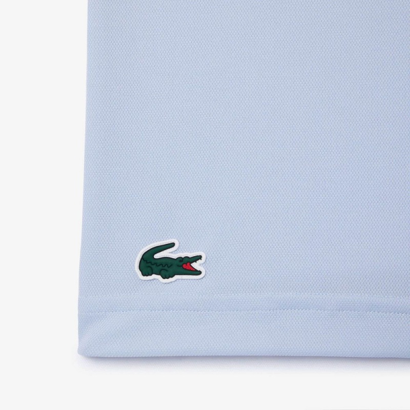 Men's Lacoste Miami Open Edition Ultra-Dry Piqué Polo Shirts Phoenix blue | UWT049831