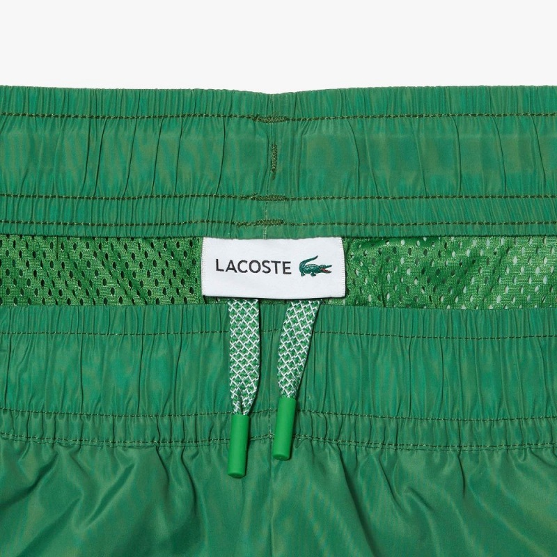 Men's Lacoste Ombré Checkerboard Print Joggers Green Blue | NIM297051