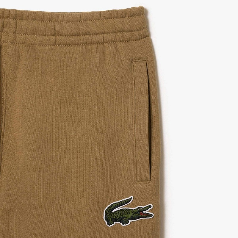 Men's Lacoste Organic Cotton Fleece Sweatpants Brown | XKO532096