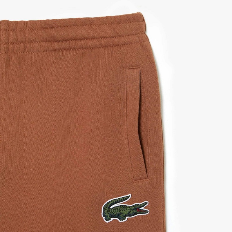 Men's Lacoste Organic Cotton Fleece Sweatpants Light Brown | MOW236048