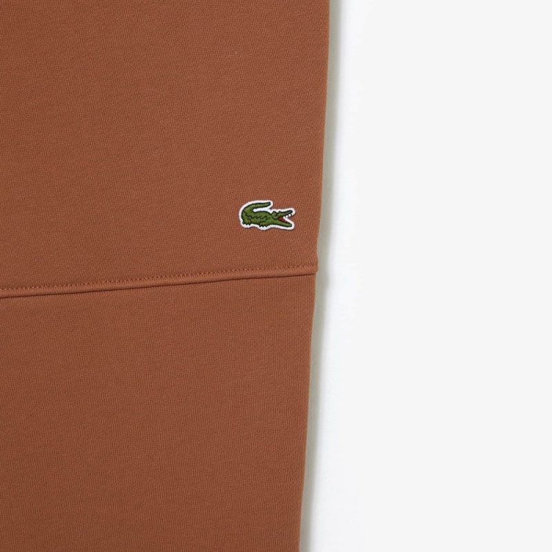 Men's Lacoste Organic Cotton Fleece Sweatpants Light Brown | MOW236048