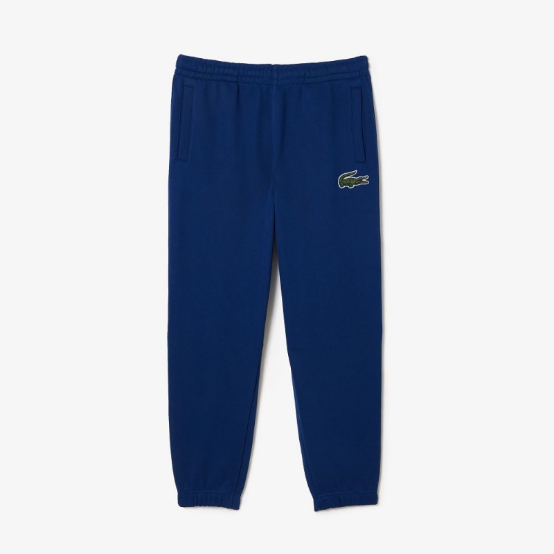 Men's Lacoste Organic Cotton Fleece Sweatpants Methylene blue | CXB106845