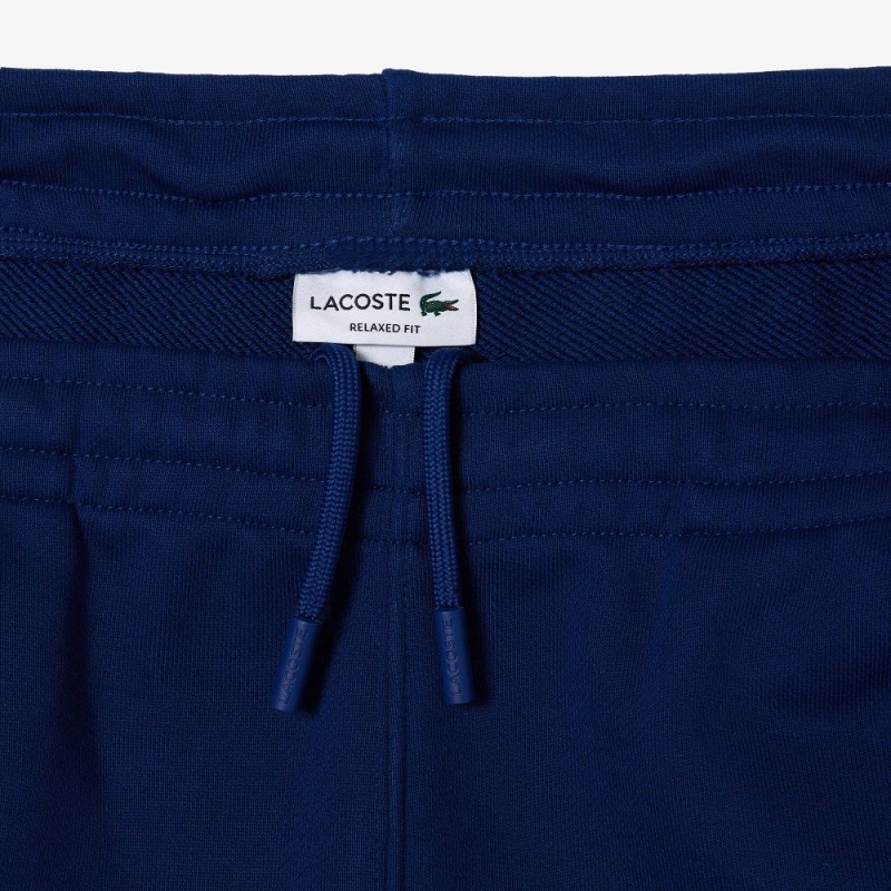 Men's Lacoste Organic Cotton Fleece Sweatpants Methylene blue | CXB106845