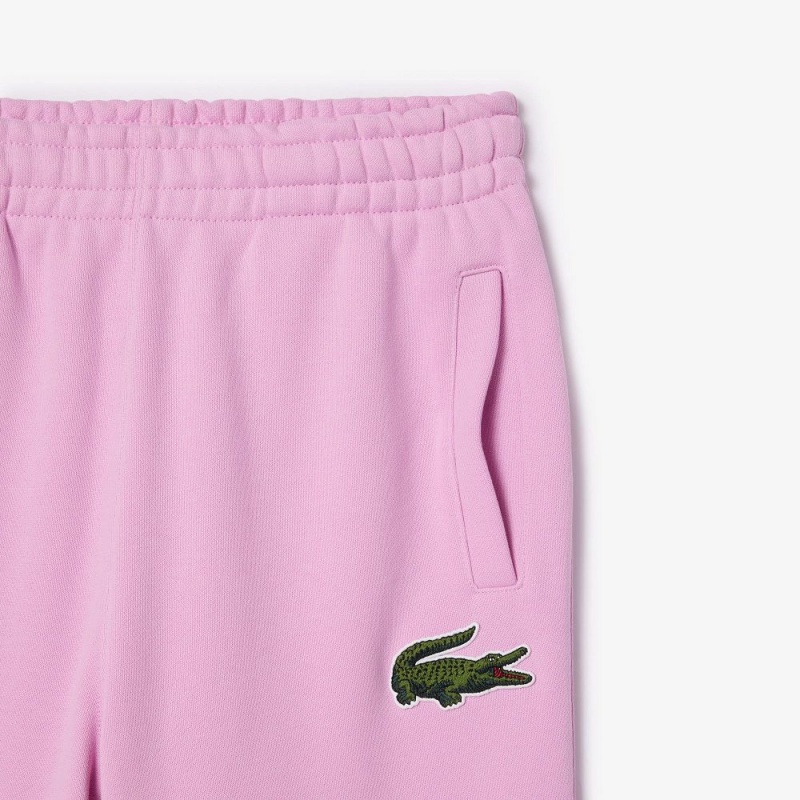 Men's Lacoste Organic Cotton Fleece Sweatpants Pink | DKU715948