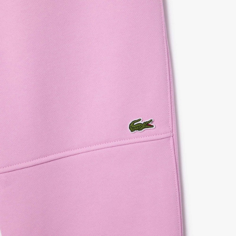 Men's Lacoste Organic Cotton Fleece Sweatpants Pink | DKU715948