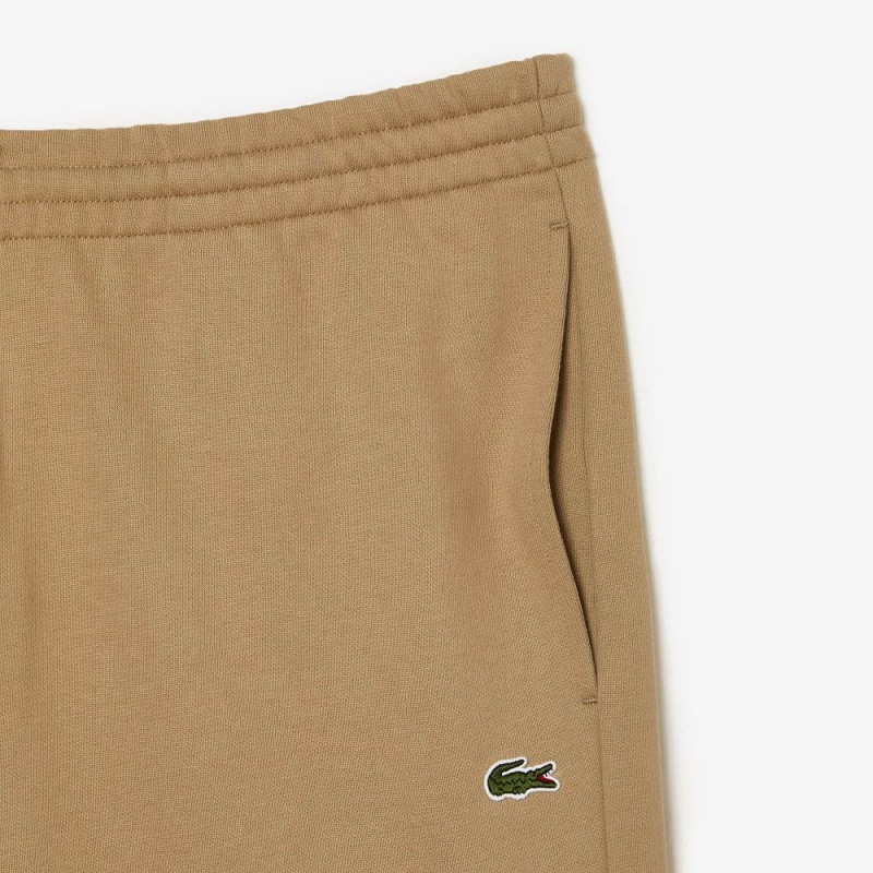 Men's Lacoste Organic Cotton Sweatpants Beige | QBK592087