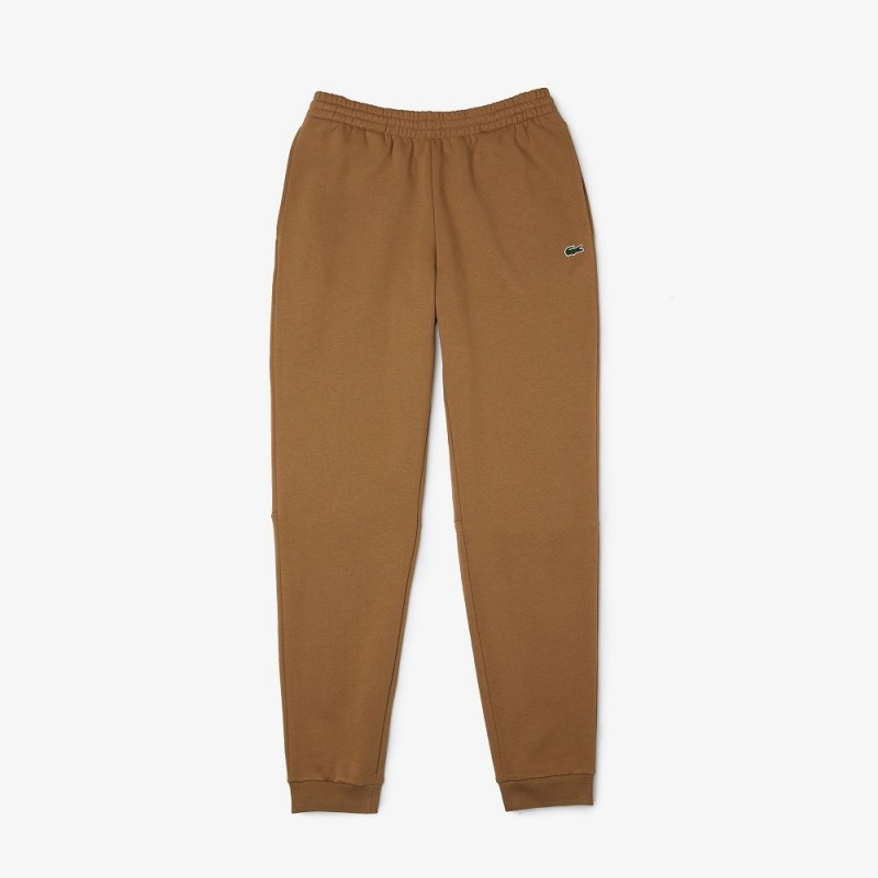 Men's Lacoste Organic Cotton Sweatpants Brown | VZQ627918