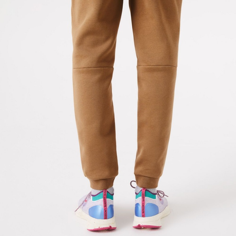 Men's Lacoste Organic Cotton Sweatpants Brown | VZQ627918