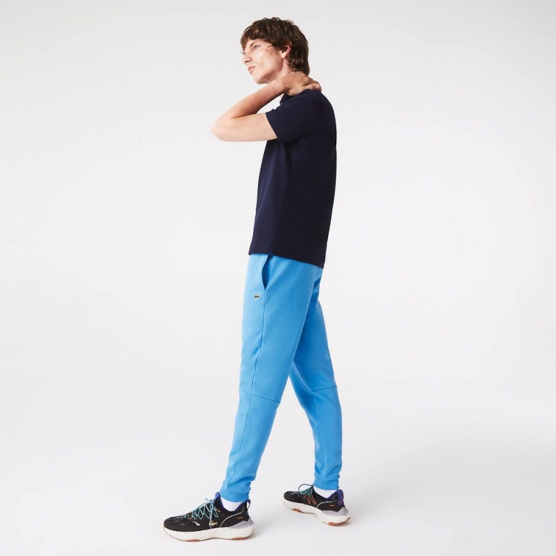 Men's Lacoste Organic Cotton Sweatpants Blue | KAJ567012