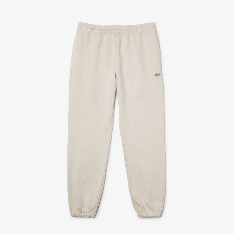 Men's Lacoste Organic Cotton Sweatpants Beige | MHL248619