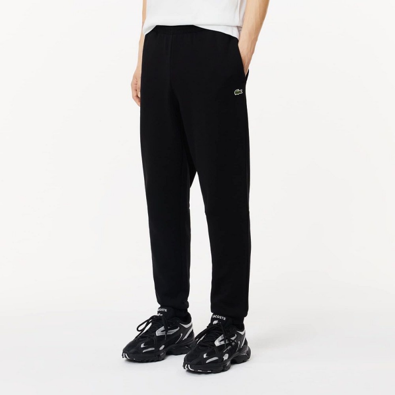 Men's Lacoste Organic Cotton Sweatpants Black | UJI632074