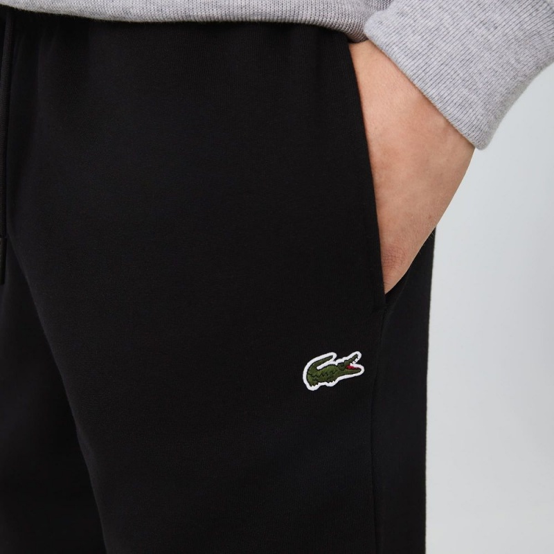 Men's Lacoste Organic Cotton Sweatpants Black | UJI632074