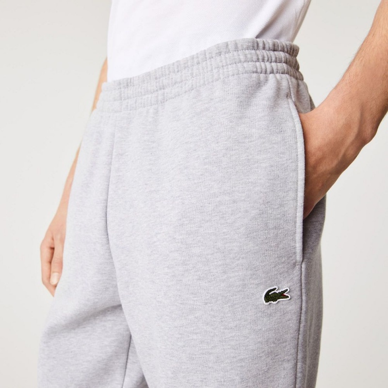 Men's Lacoste Organic Cotton Sweatpants Grey Chine | OLW916478