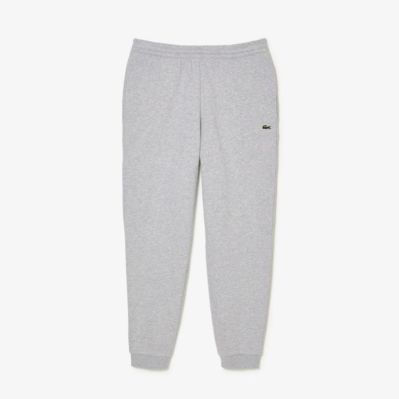 Men's Lacoste Organic Cotton Sweatpants Grey Chine | OLW916478