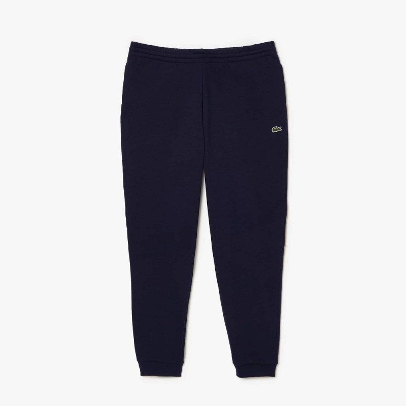 Men's Lacoste Organic Cotton Sweatpants Navy Blue | LMC932807