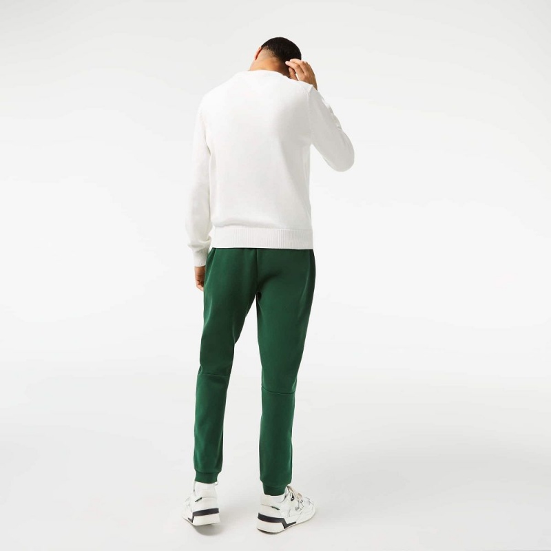 Men's Lacoste Organic Cotton Sweatpants Pine green | QHF084165