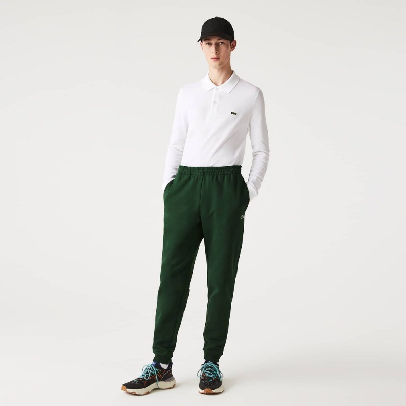 Men's Lacoste Organic Cotton Sweatpants Pine green | QHF084165