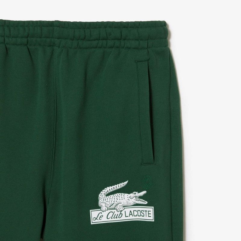 Men's Lacoste Organic Cotton Sweatpants Pine green | LOK609581