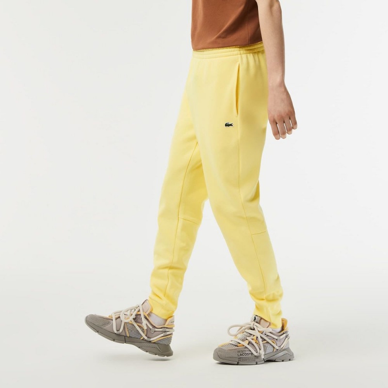 Men's Lacoste Organic Cotton Sweatpants Pastel yellow | CGO693582