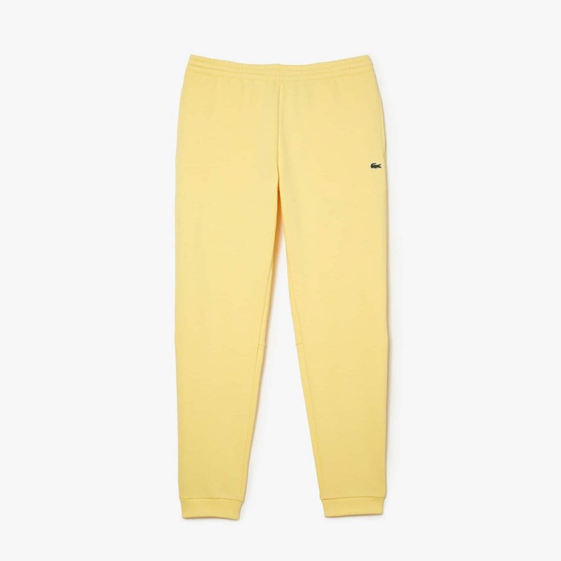 Men's Lacoste Organic Cotton Sweatpants Pastel yellow | CGO693582