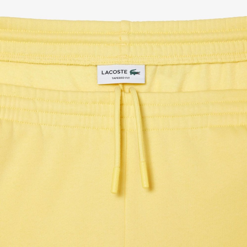 Men's Lacoste Organic Cotton Sweatpants Pastel yellow | CGO693582