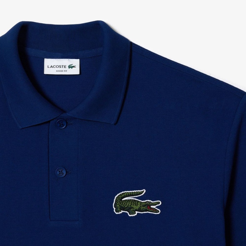 Men's Lacoste Original L.12.12 Loose Fit 80's Croc Polo Shirts Methylene blue | QMA382460