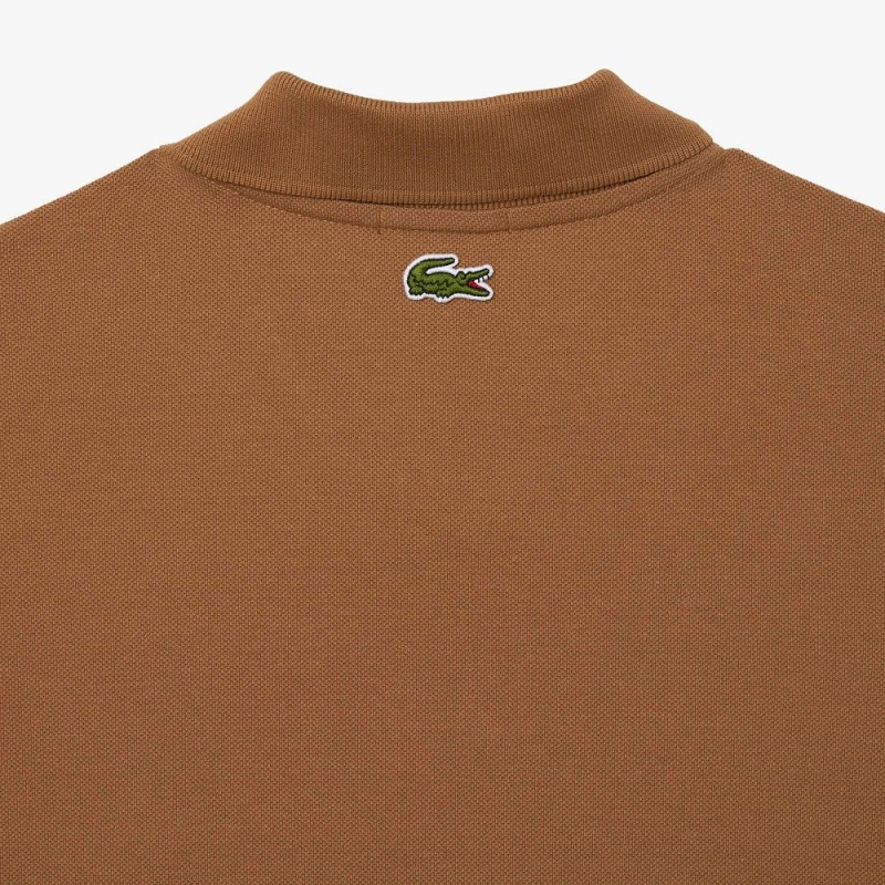 Men's Lacoste Original L.12.12 Loose Fit 80's Croc Polo Shirts Brown | HNE864713