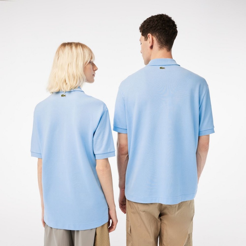 Men's Lacoste Original L.12.12 Loose Fit 80's Croc Polo Shirts Pastel blue | BKQ056723