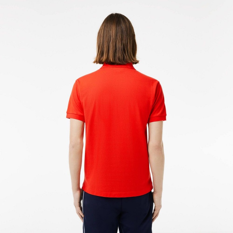 Men's Lacoste Original L.12.12 Petit Piqué Cotton Polo Shirts Red currant | RBG154329