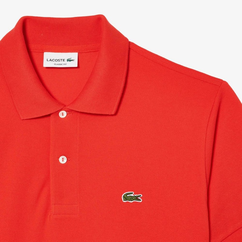 Men's Lacoste Original L.12.12 Petit Piqué Cotton Polo Shirts Red currant | RBG154329