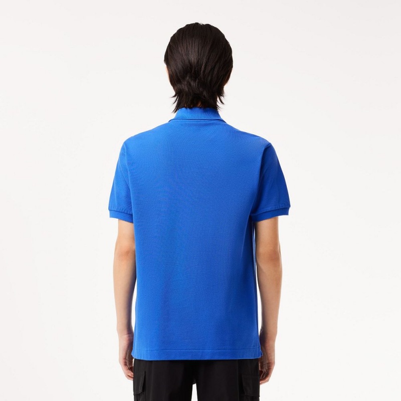 Men's Lacoste Original L.12.12 Petit Piqué Cotton Polo Shirts Ladigue blue | AJD268453