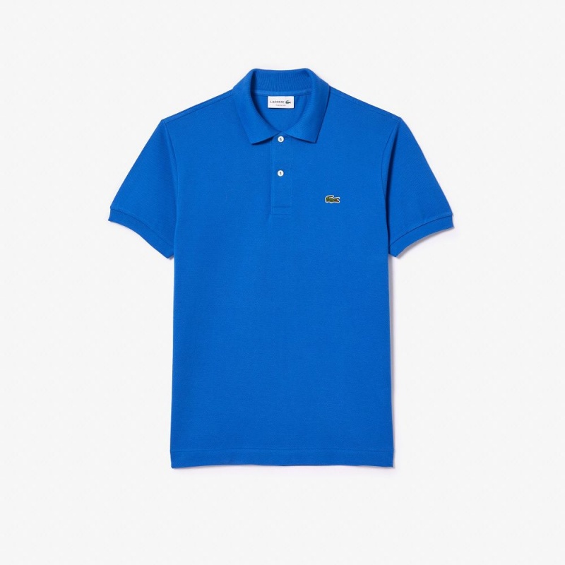 Men's Lacoste Original L.12.12 Petit Piqué Cotton Polo Shirts Ladigue blue | AJD268453