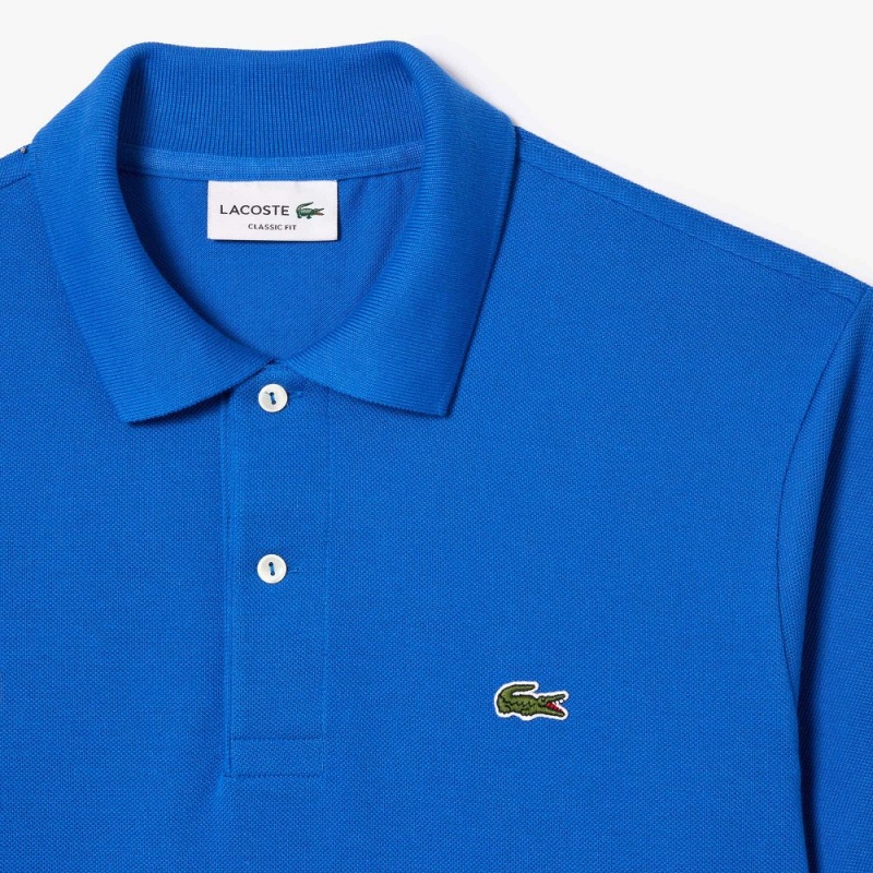 Men's Lacoste Original L.12.12 Petit Piqué Cotton Polo Shirts Ladigue blue | AJD268453