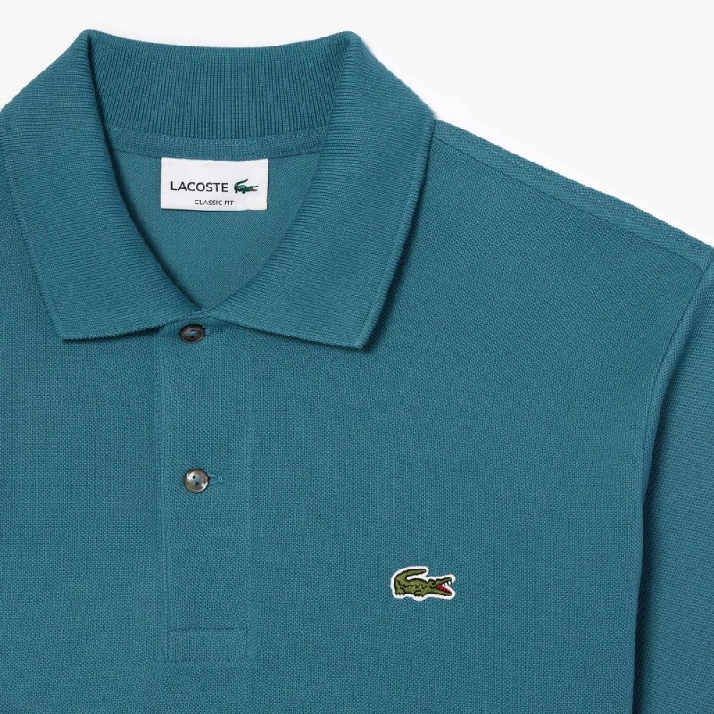 Men's Lacoste Original L.12.12 Petit Piqué Cotton Polo Shirts Hydro blue | IDP032576