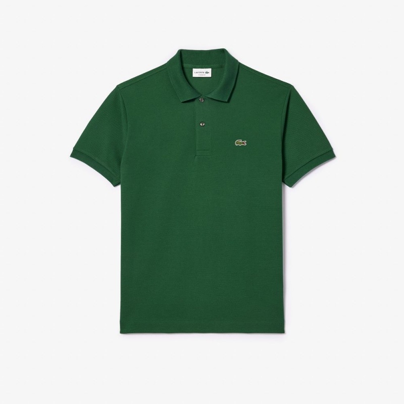 Men's Lacoste Original L.12.12 Petit Piqué Cotton Polo Shirts Pine green | DSK268095