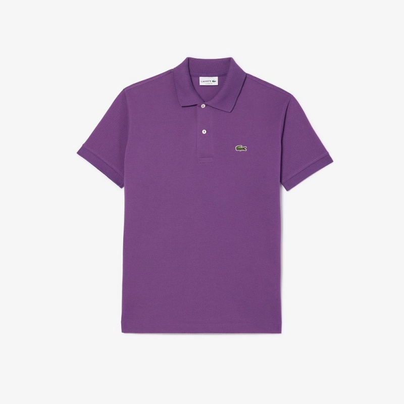 Men's Lacoste Original L.12.12 Petit Piqué Cotton Polo Shirts Mauve purple | MXA548391