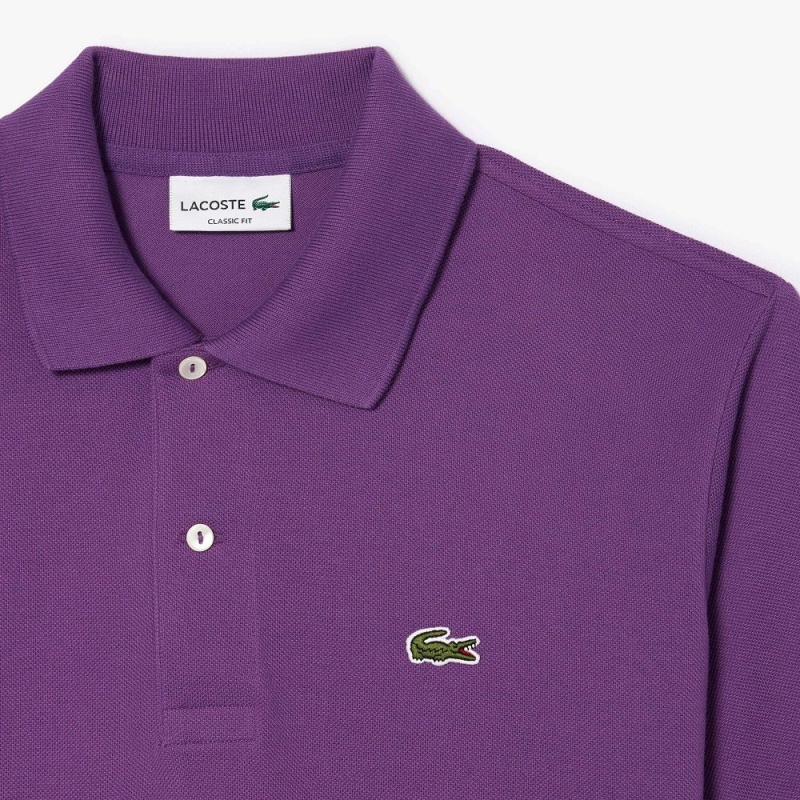 Men's Lacoste Original L.12.12 Petit Piqué Cotton Polo Shirts Mauve purple | MXA548391