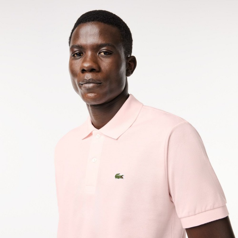 Men's Lacoste Original L.12.12 Petit Piqué Cotton Polo Shirts Light Pink | LSJ321849