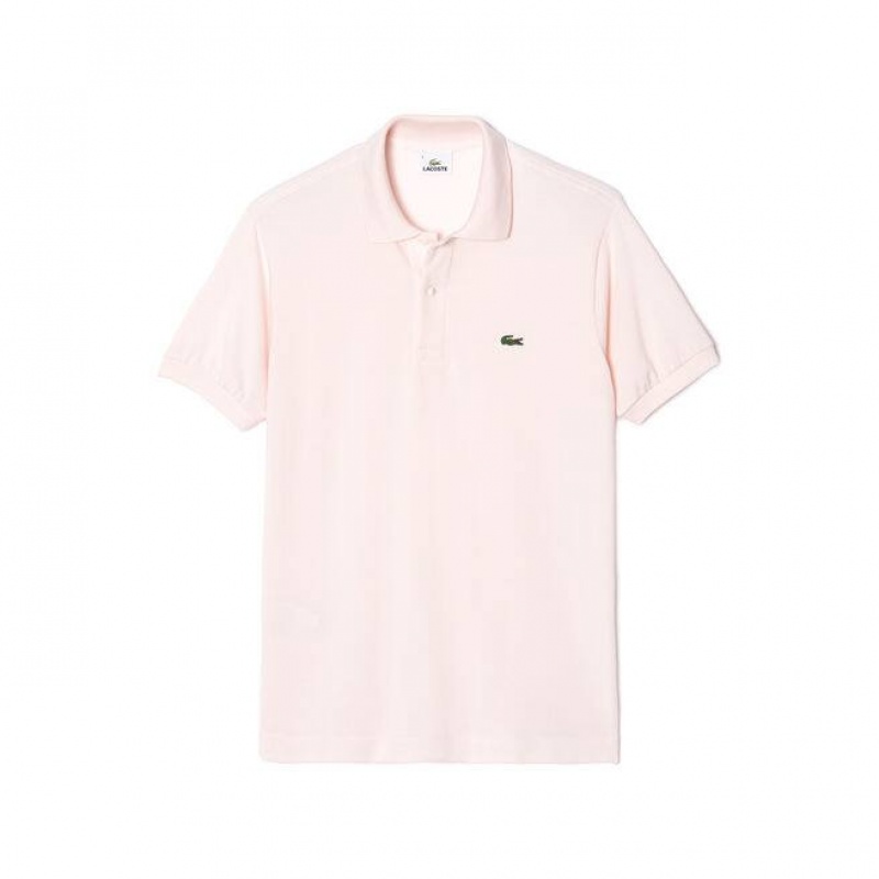 Men's Lacoste Original L.12.12 Petit Piqué Cotton Polo Shirts Light Pink | LSJ321849