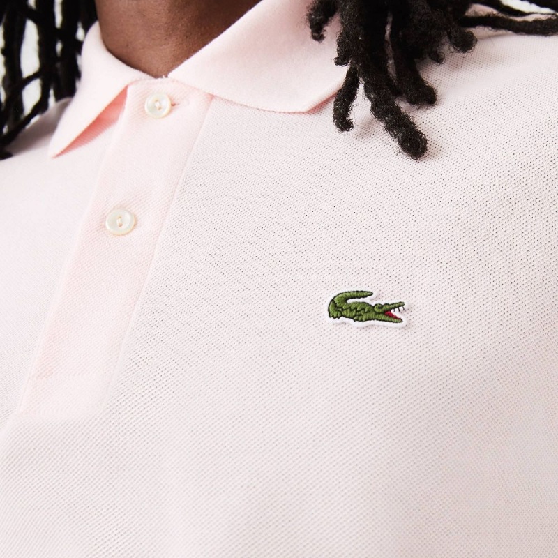 Men's Lacoste Original L.12.12 Petit Piqué Cotton Polo Shirts Light Pink | LSJ321849