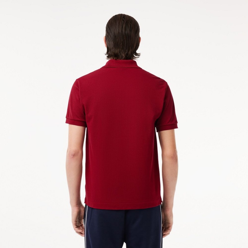 Men's Lacoste Original L.12.12 Petit Piqué Cotton Polo Shirts Bordeaux | CBQ501298