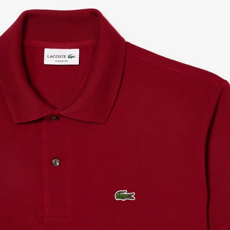 Men's Lacoste Original L.12.12 Petit Piqué Cotton Polo Shirts Bordeaux | CBQ501298