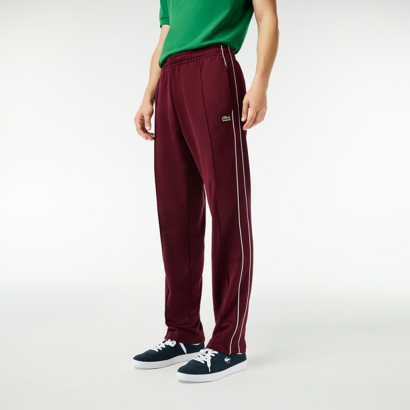 Men's Lacoste Paris Sweatpants Bordeaux | QWV142693