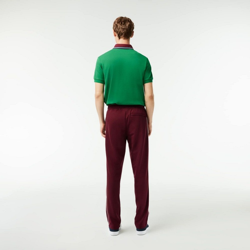 Men's Lacoste Paris Sweatpants Bordeaux | QWV142693